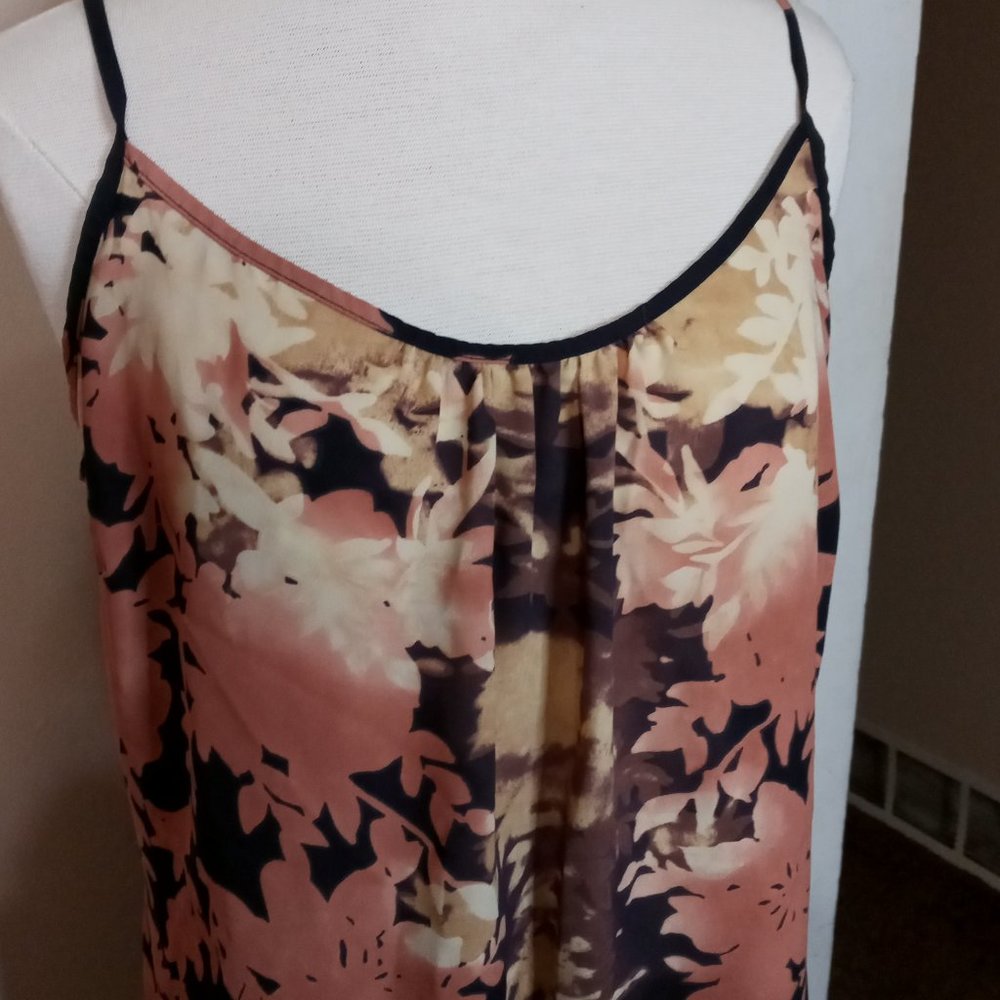 Pink floral tank